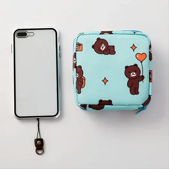 💰 3For$18💰NWT Cute Light Blue Mini Bag For Women/Girls With Bears - Picture 3 of 14